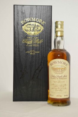 obrázek Bowmore 21yo red stripe on capsule