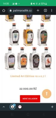 obrázek Limited Art Edition slivovice