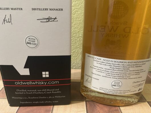 obrázek Old Well Mizunara Oak Cask Finish 54,8% 0,5l 245/530