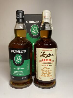 obrázek SPRINGBANK 15yo + LONGROW RED 15yo, Pinot Noir