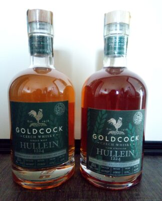 obrázek Gold cock Hullein Bourbon cask 46% a 60,5%