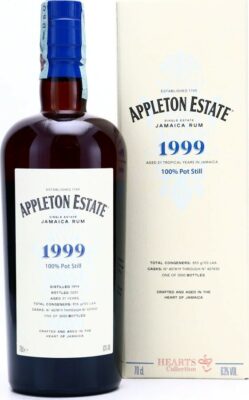 obrázek Appleton Estate 1999 Jamaica Hearts Collection 21yo 63% 700ml