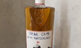 Drunk cats go to Switzerland – cask strength 58,8% (Old Well whisky)