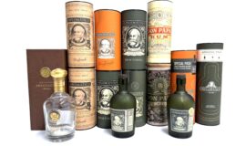 Prázdné tuby Diplomatico, Don Papa + obal Diplomatico Ambassador