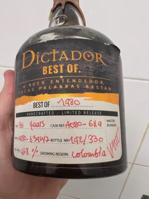 obrázek Dictador The Best of 1980 35y 0,7l 41,8% L.E. – 192/330