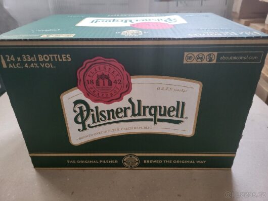 obrázek Vývozní pivo Pilsner Urquell Exportní hnědá lahev 0,33l