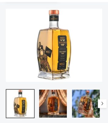 obrázek Radlí whisky the first one peated 45℅ 0,5l