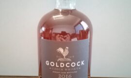 Gold cock Rioja wine cask