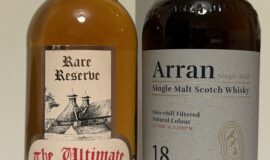 Arran 17 (53.7%, SC bourbon) + 18 (46%, 2024 OB)