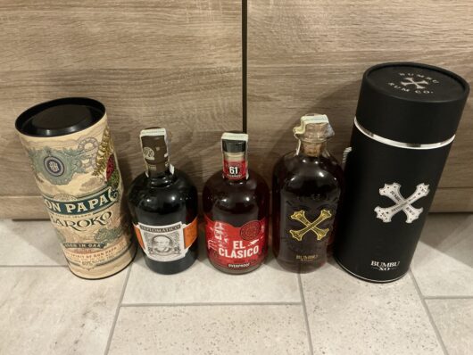 obrázek Set destilátů Bumbu, Don Papa, El Clasico, Diplomatico