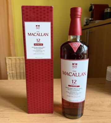 obrázek 5600Kč!! MACALLAN 110 PROOF 12 YR SHERRY OAK TOP STAV INVESTIČNÍ WHISKY