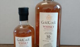 Gold cock 10y stará láhev+mini