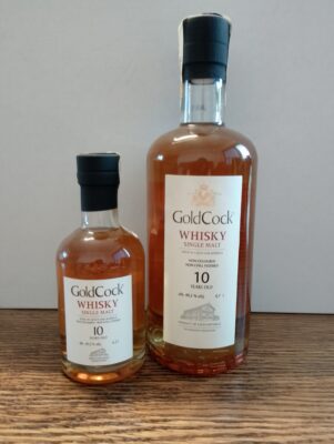 obrázek Gold cock 10y stará láhev+mini