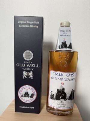 obrázek Svach’s Old Well whisky Drunk cats go to Switzerland 49,4% 0,5l