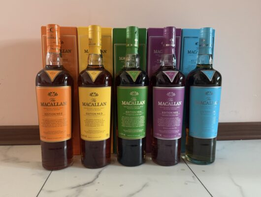 obrázek JEN 34000Kč! 5x MACALLAN EDITION SERIES No. 2-6 TOP STAV 700 ml
