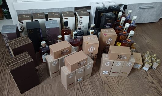 obrázek sbírka CZ whisky – přes 40 lahví