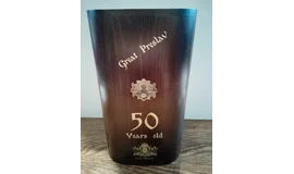 50.letá brandy v dřevěném boxu